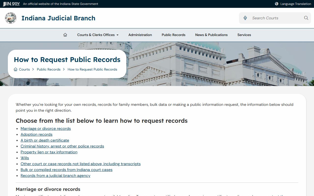 Decatur County Clerk court record request guidance