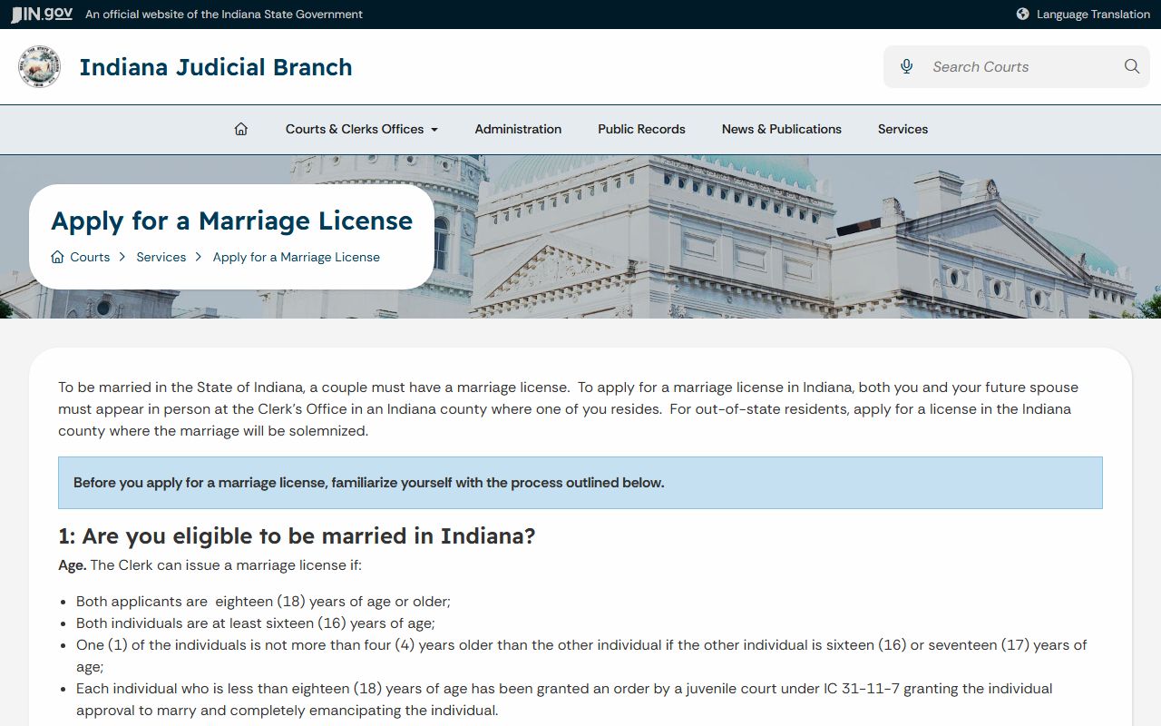 Decatur County marriage records Indiana marriage license guidance